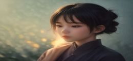 陈粒《易燃易爆炸》EP专辑封面，霓虹灯与烟雾构图，暗红色调，迷幻现代感